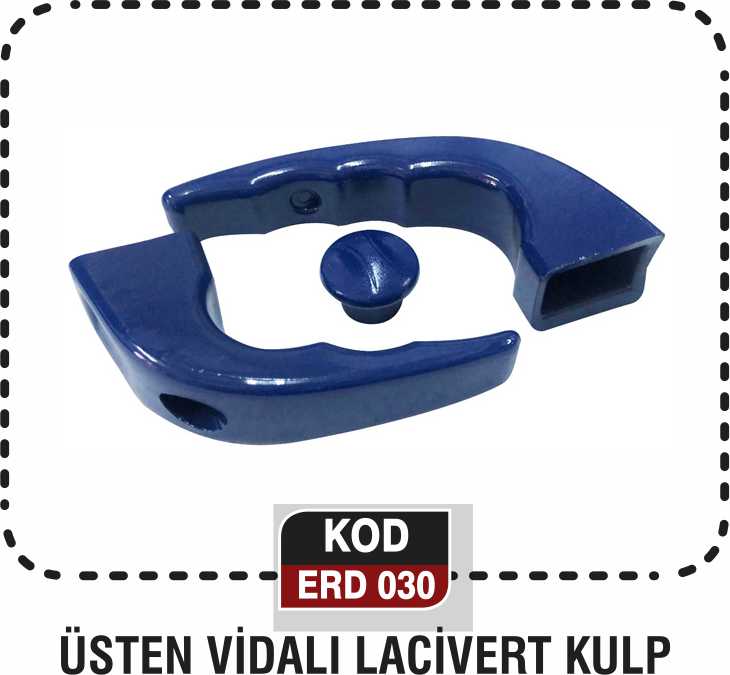 ÜSTEN VİDALI LACİVERT KULP  ERD 030